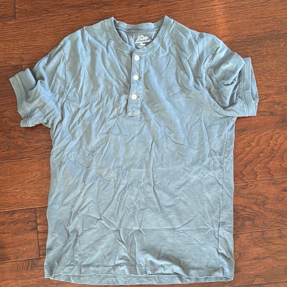 J. Crew Blue Short Sleeve Tee